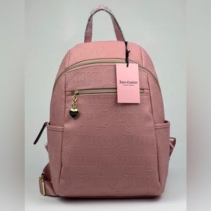 Juicy Couture- Pink-Deboss Taffy -Pile on Backpack 🎒-NWT